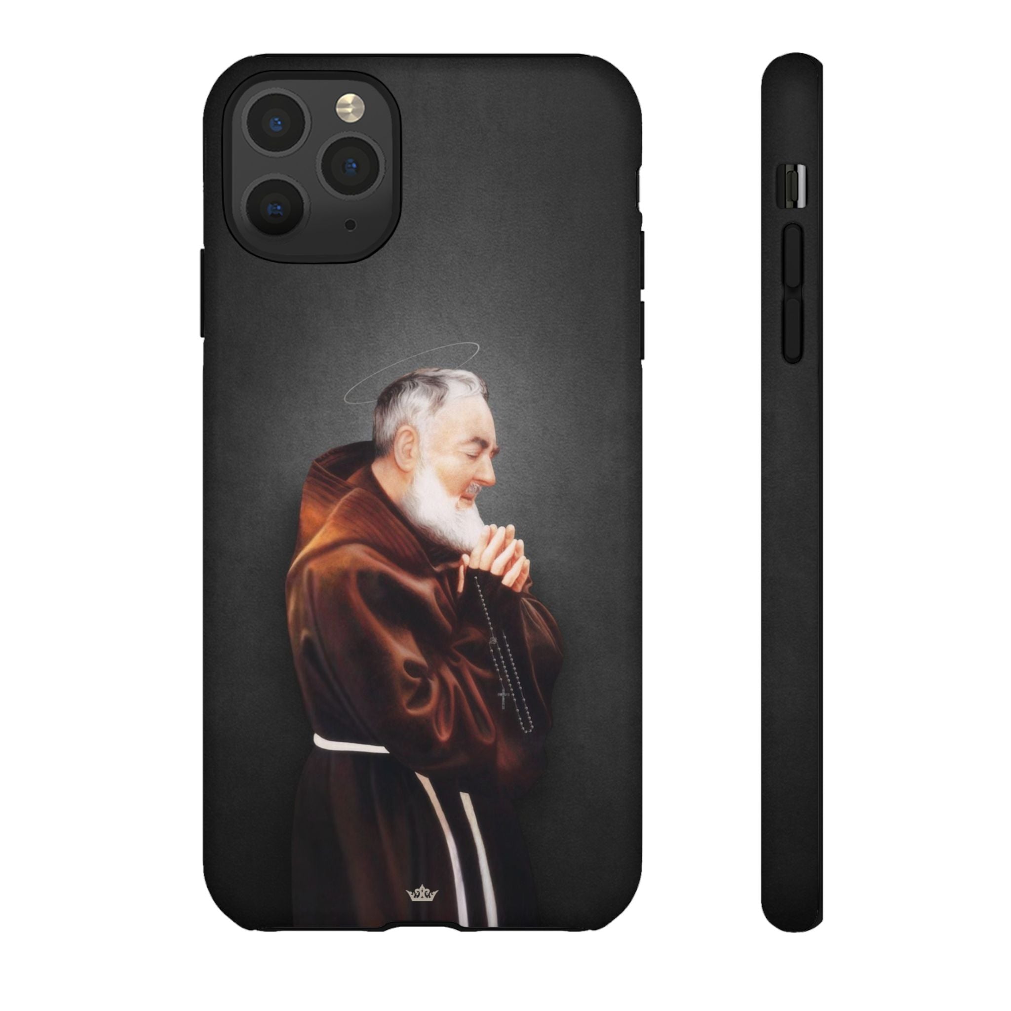 St. Padre Pio Hard Phone Case (Dark) - VENXARA®