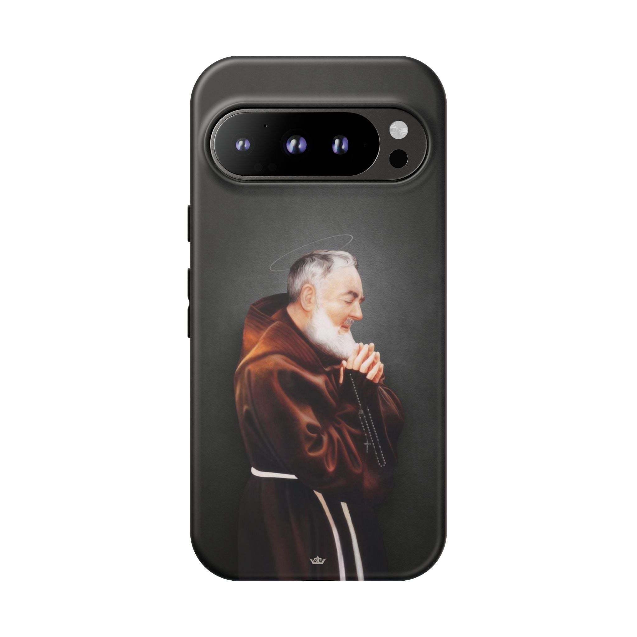 St. Padre Pio Hard Phone Case (Dark) - VENXARA®
