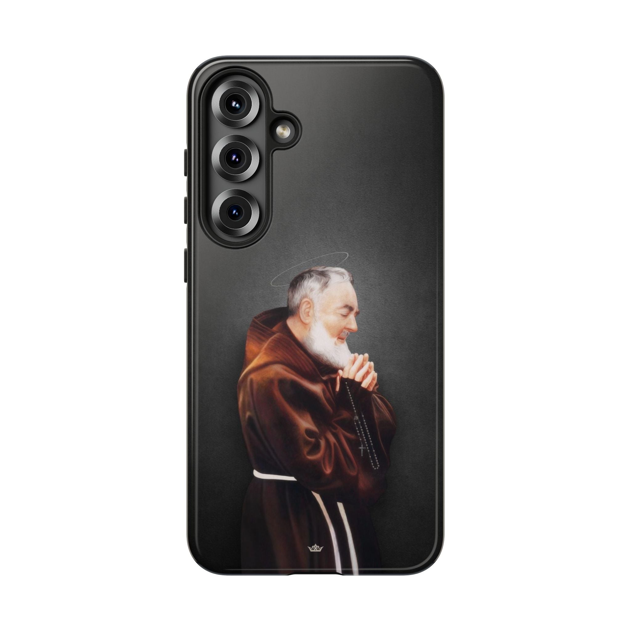 St. Padre Pio Hard Phone Case (Dark) - VENXARA®
