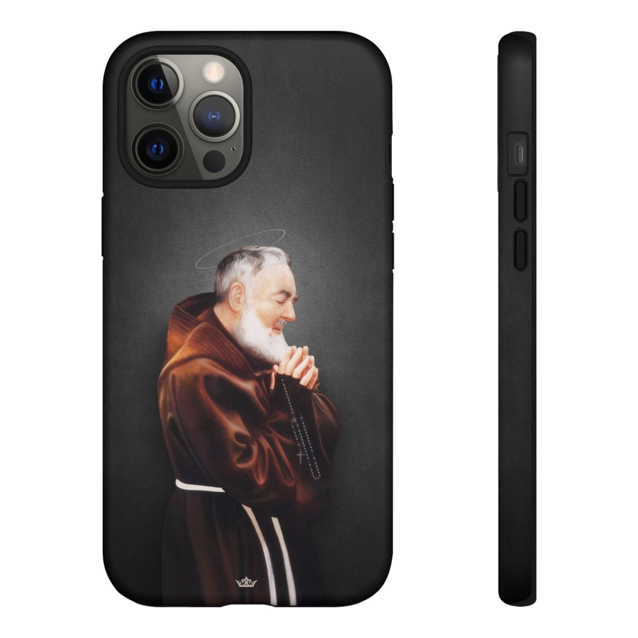 St. Padre Pio Hard Phone Case (Dark) - VENXARA®