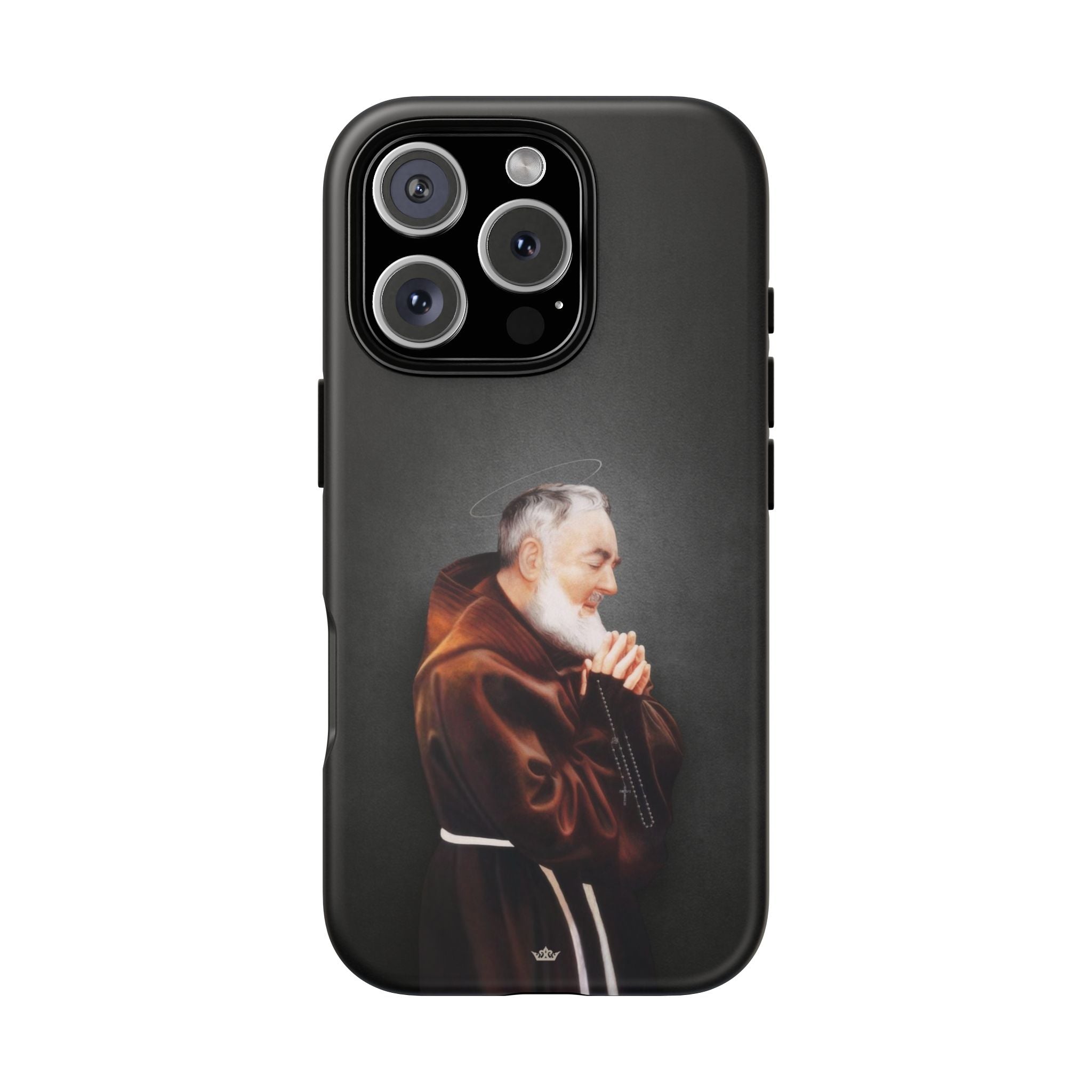 St. Padre Pio Hard Phone Case (Dark) - VENXARA®
