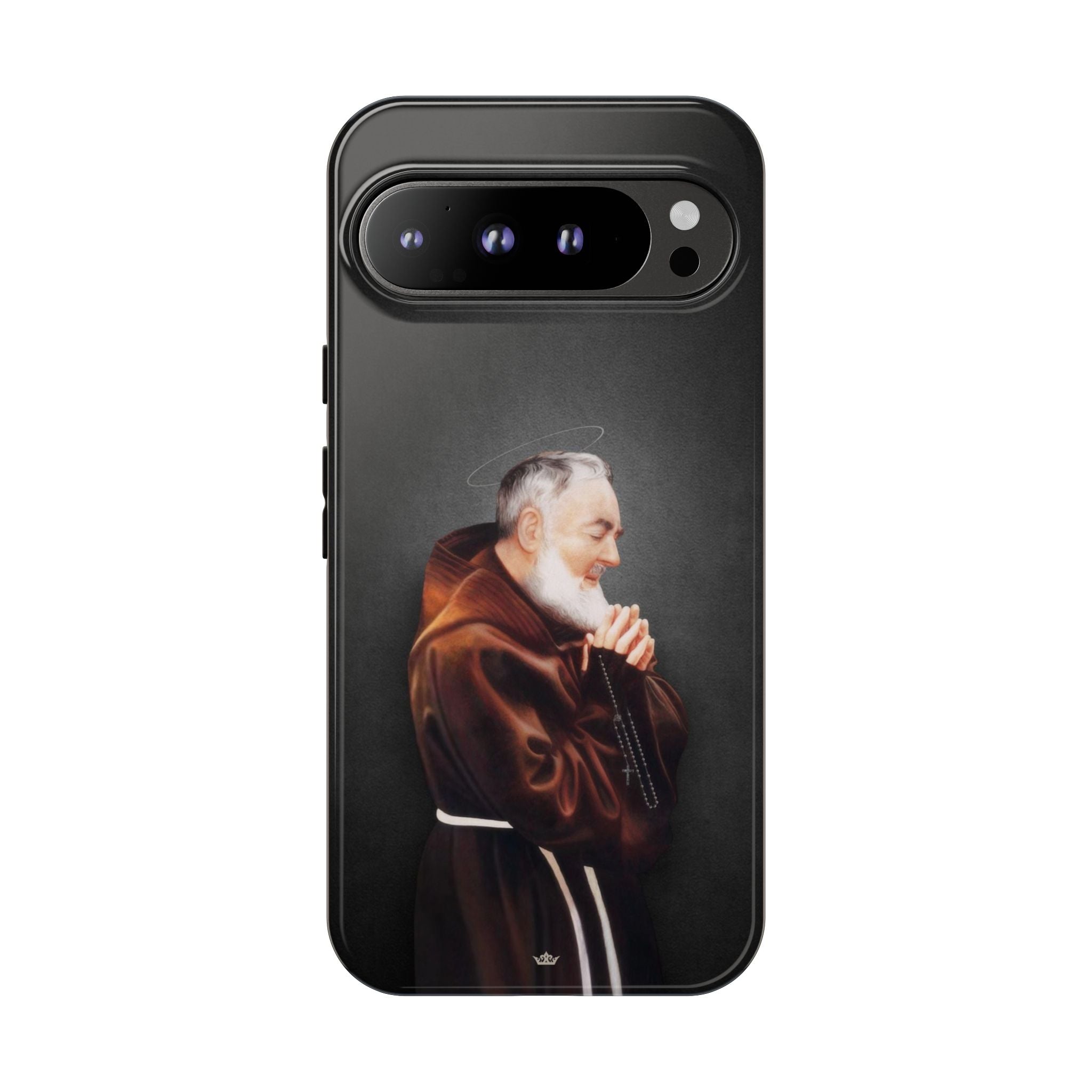 St. Padre Pio Hard Phone Case (Dark) - VENXARA®