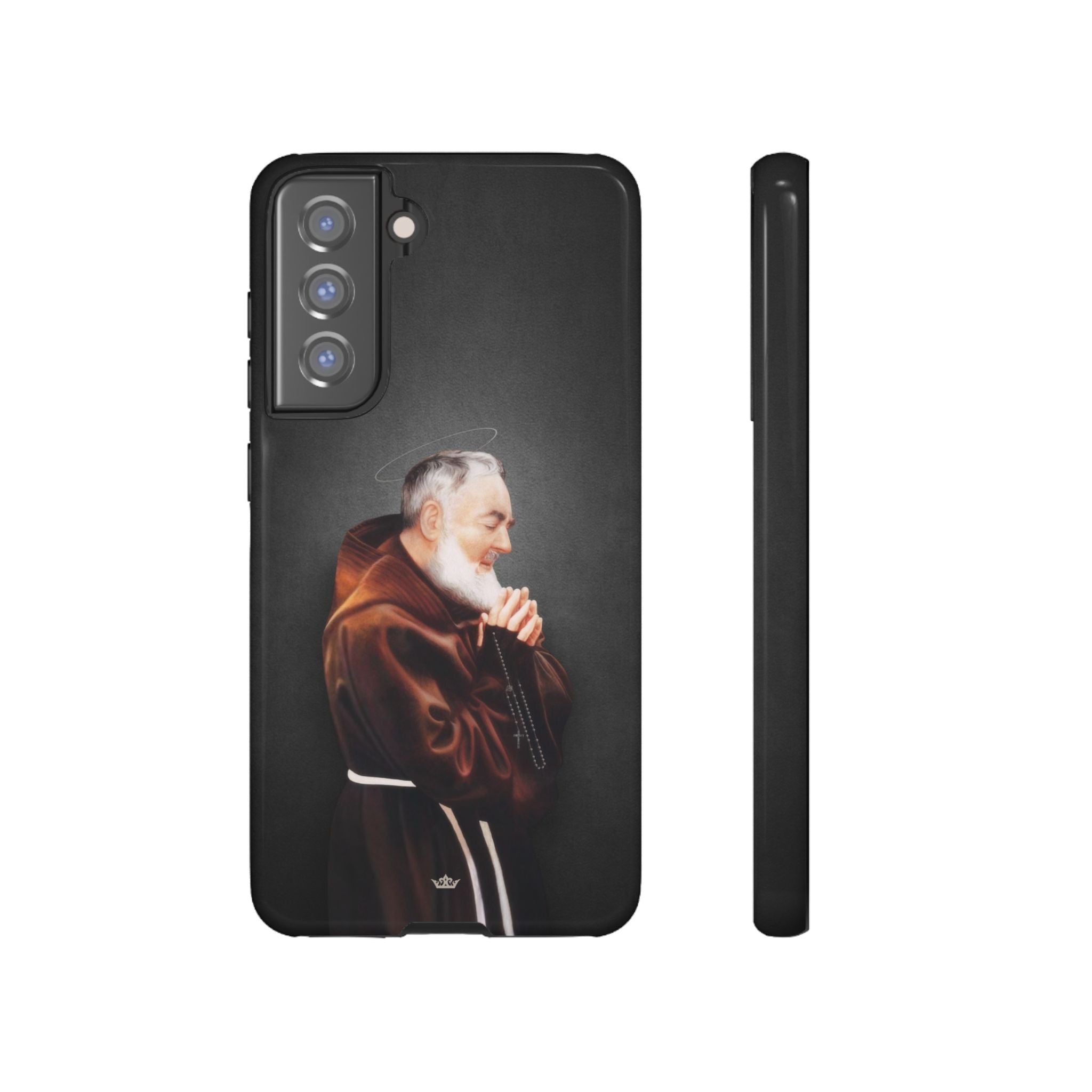 St. Padre Pio Hard Phone Case (Dark) - VENXARA®