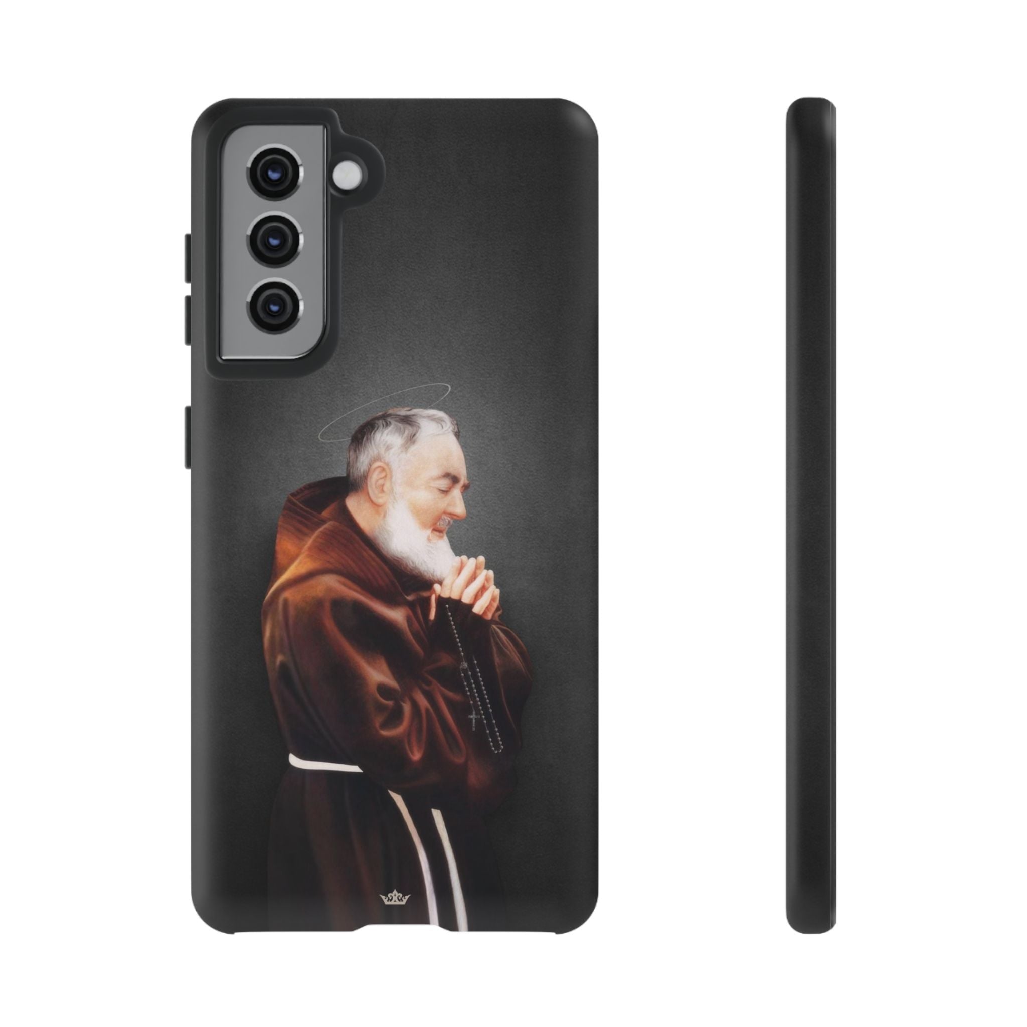 St. Padre Pio Hard Phone Case (Dark) - VENXARA®