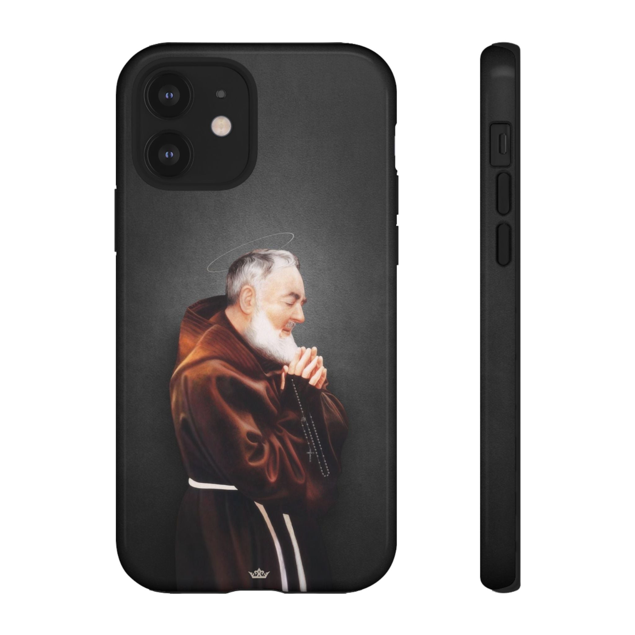 St. Padre Pio Hard Phone Case (Dark) - VENXARA®