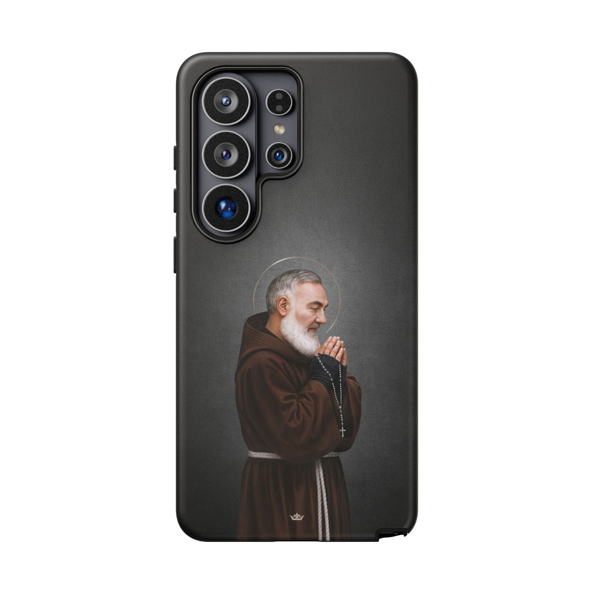 St. Padre Pio Hard Phone Case (Dark) Copyright VENXARA