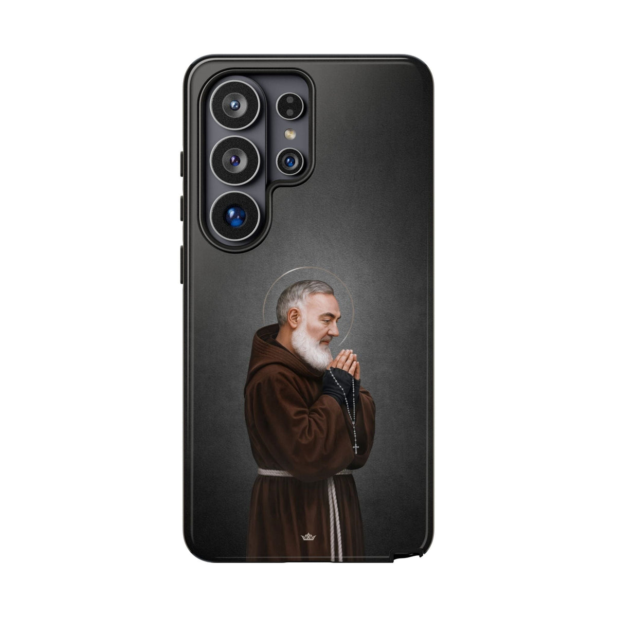 St. Padre Pio Hard Phone Case (Dark) Copyright VENXARA