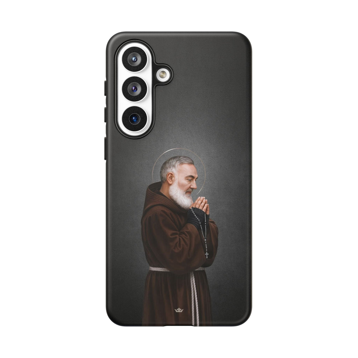 St. Padre Pio Hard Phone Case (Dark) Copyright VENXARA