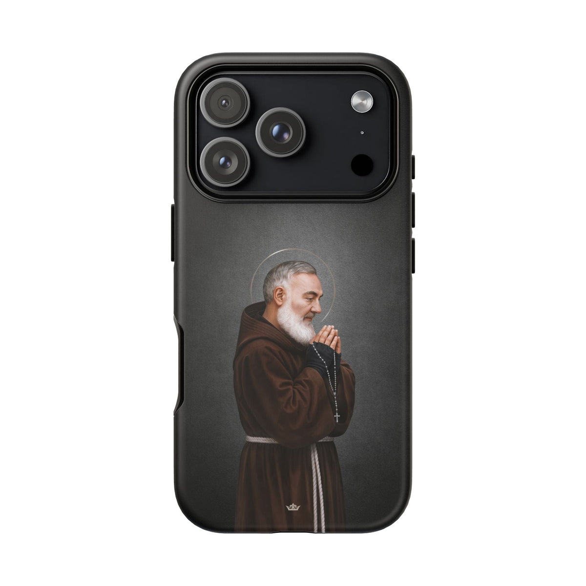 St. Padre Pio Hard Phone Case (Dark) Copyright VENXARA
