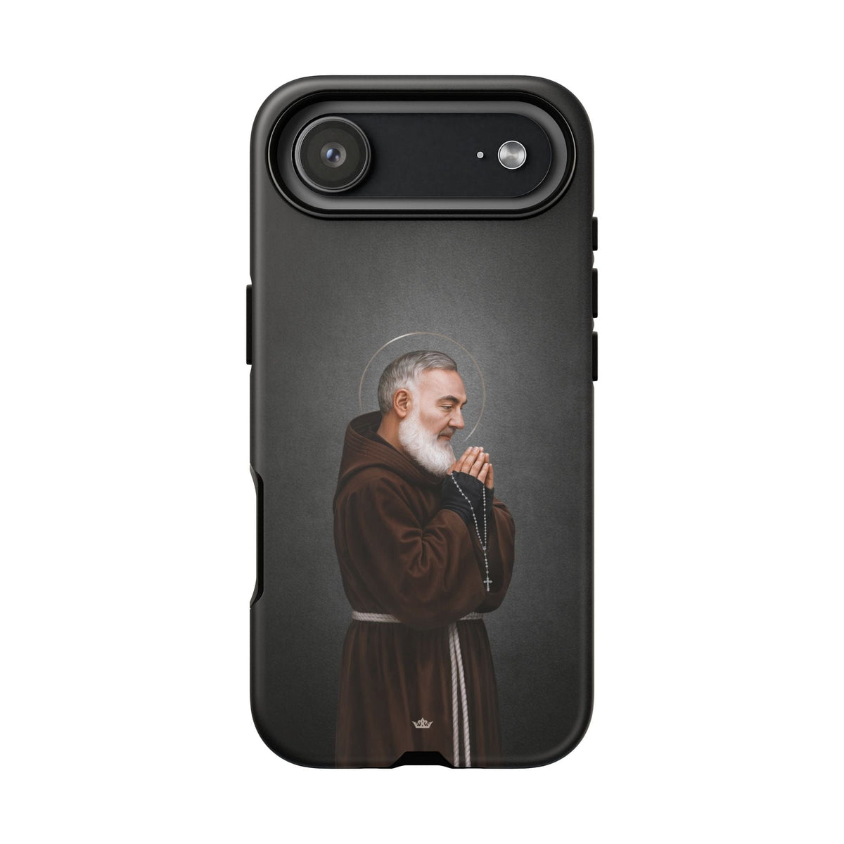 St. Padre Pio Hard Phone Case (Dark) Copyright VENXARA