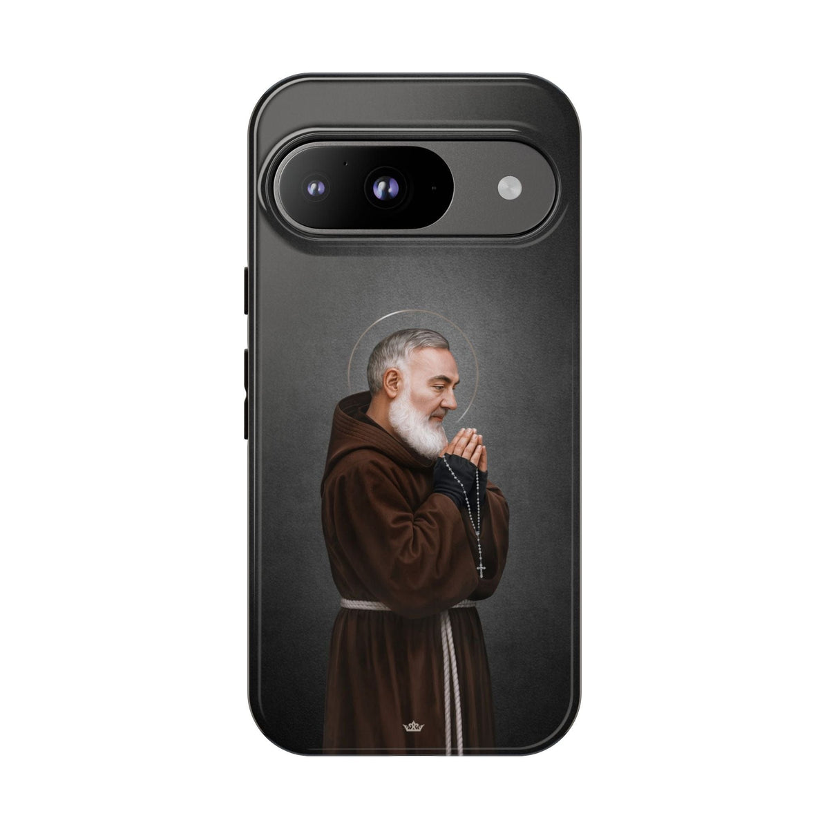 St. Padre Pio Hard Phone Case (Dark) Copyright VENXARA