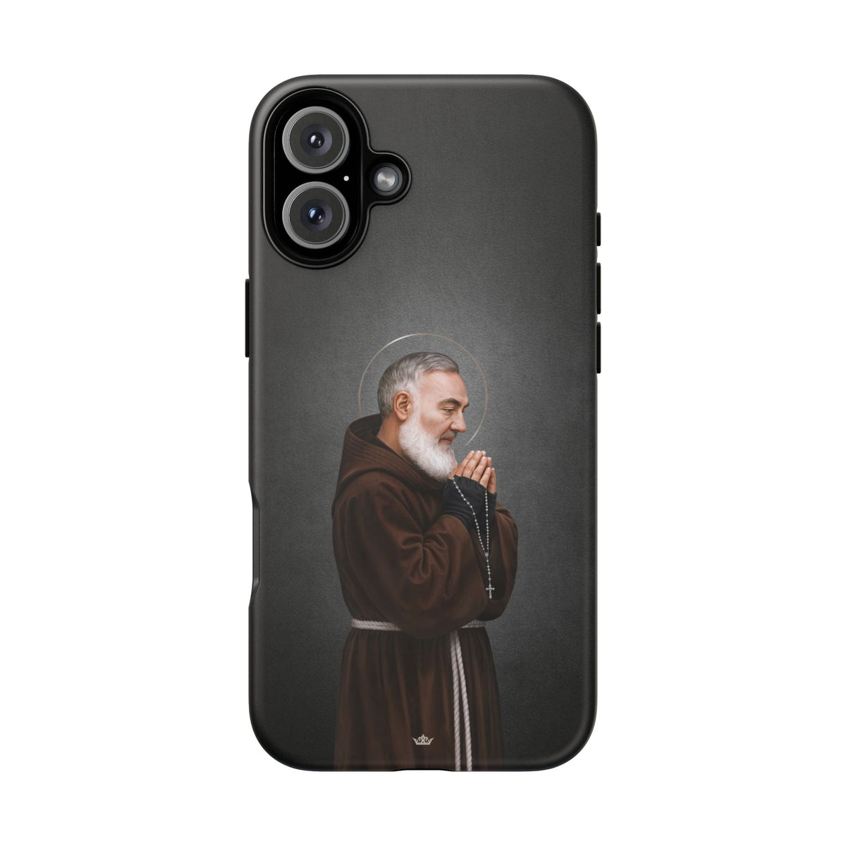 St. Padre Pio Hard Phone Case (Dark) Copyright VENXARA