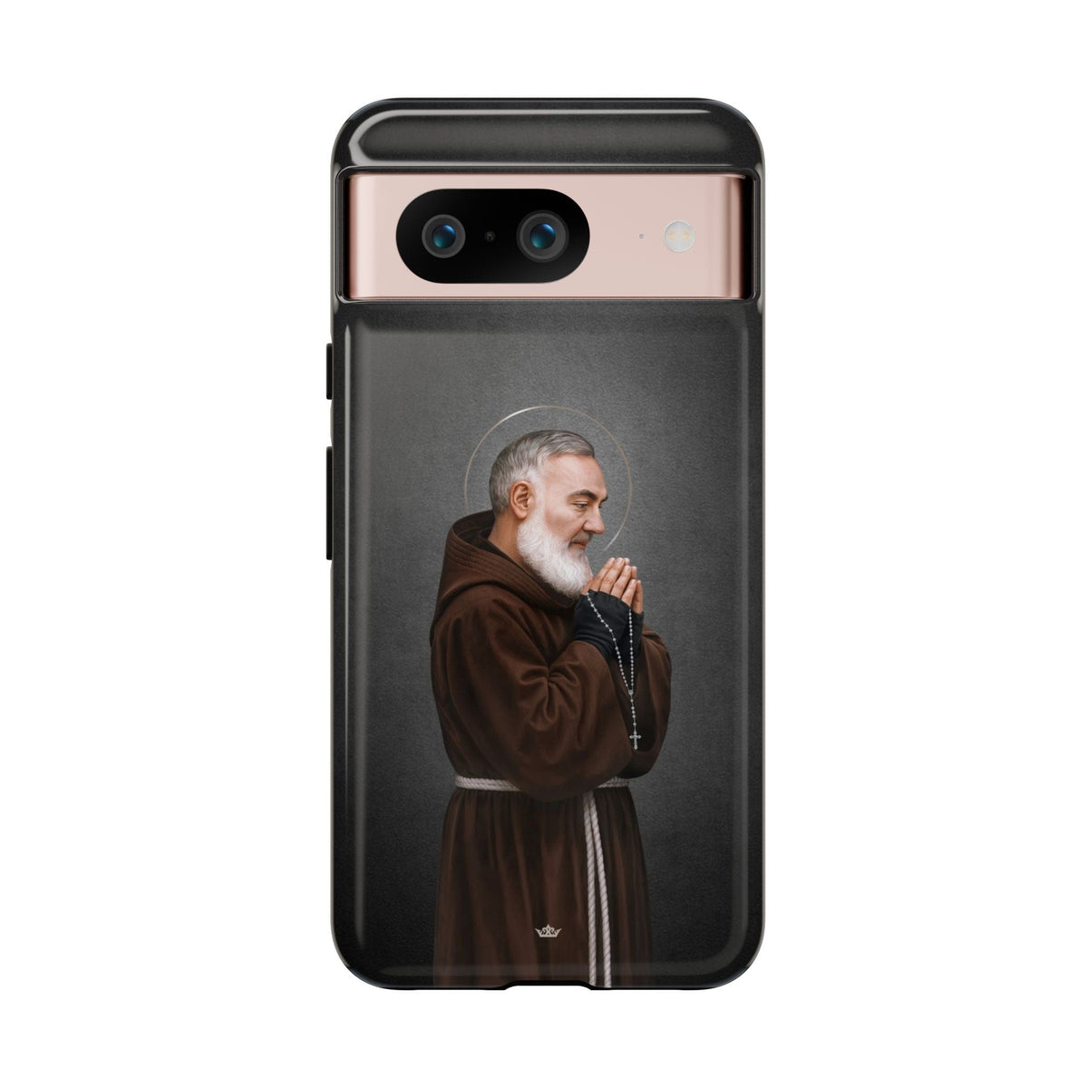 St. Padre Pio Hard Phone Case (Dark) Copyright VENXARA