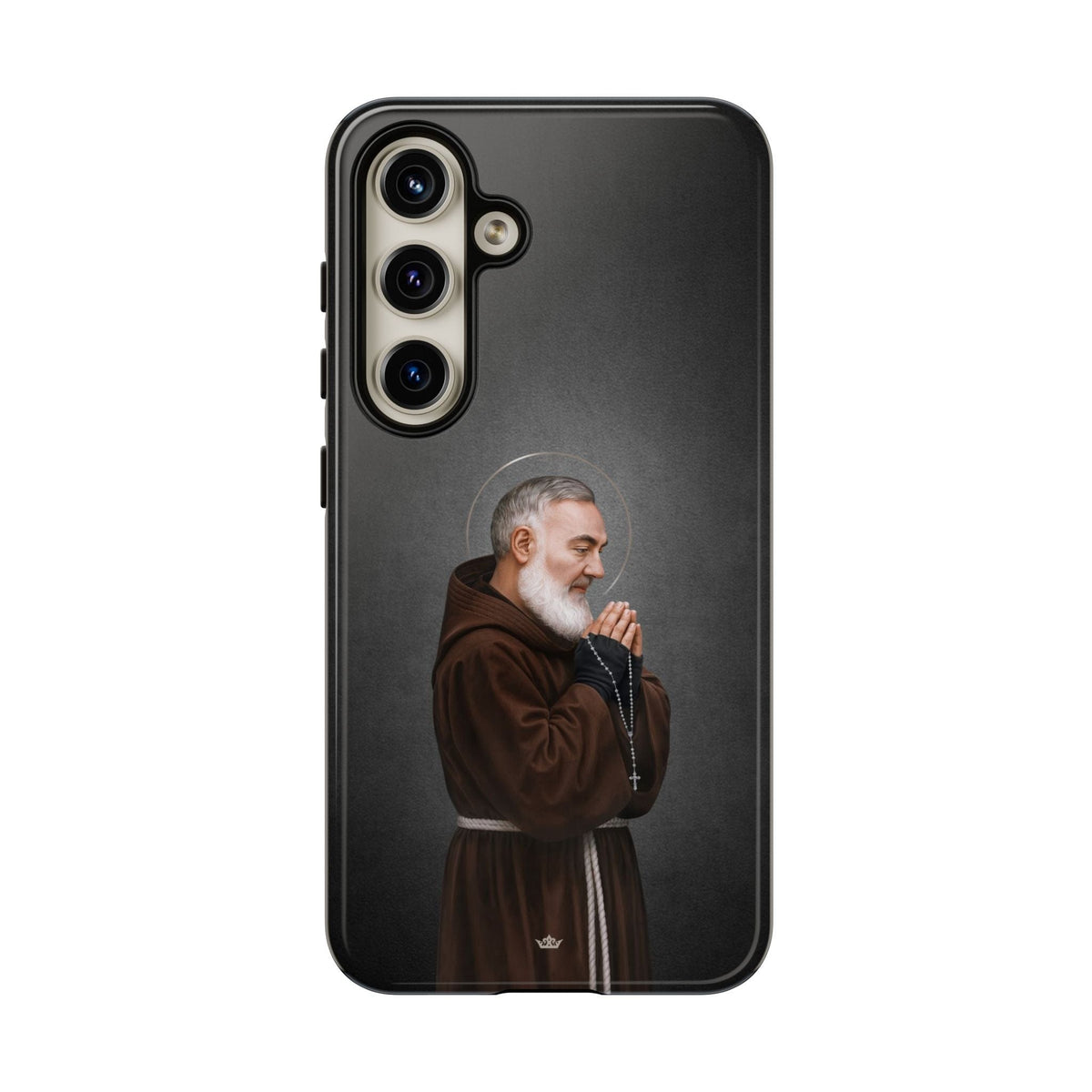 St. Padre Pio Hard Phone Case (Dark) Copyright VENXARA