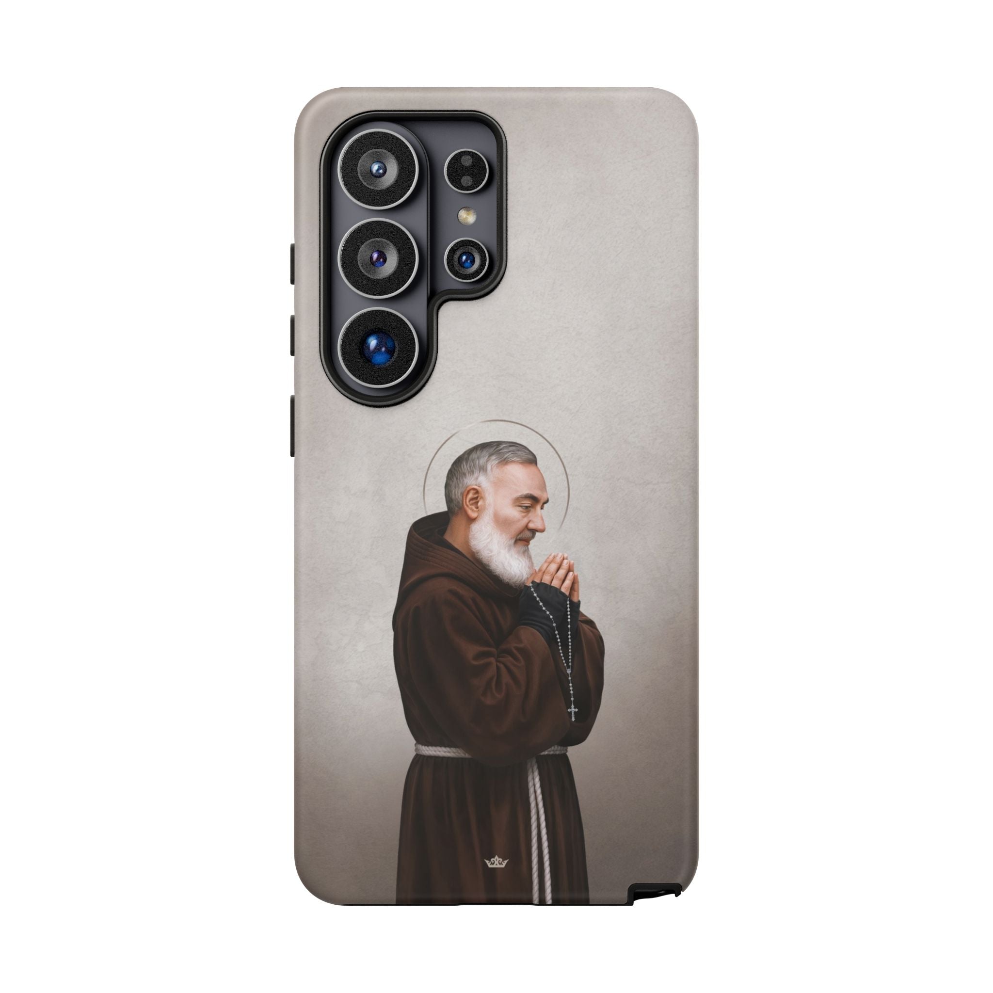 St. Padre Pio Hard Phone Case (Light) - Venxara