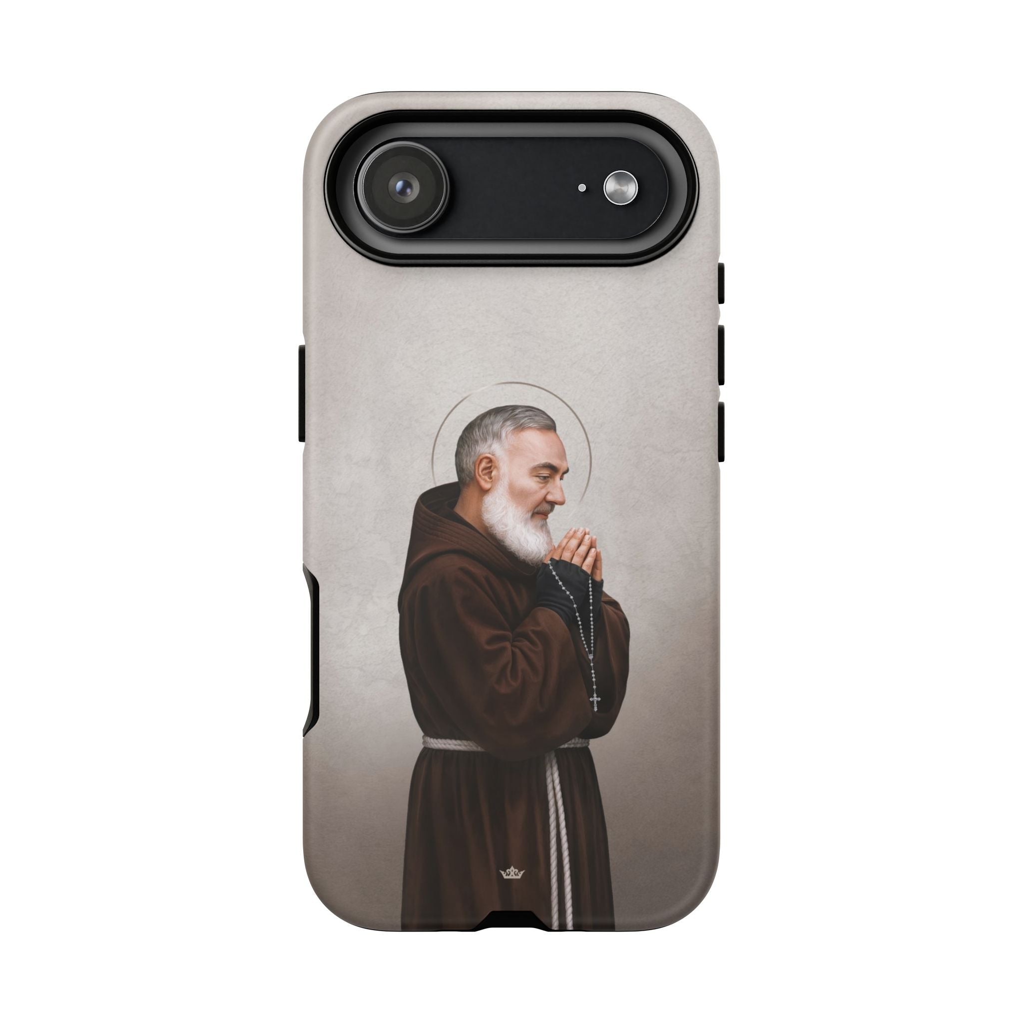 St. Padre Pio Hard Phone Case (Light) - Venxara
