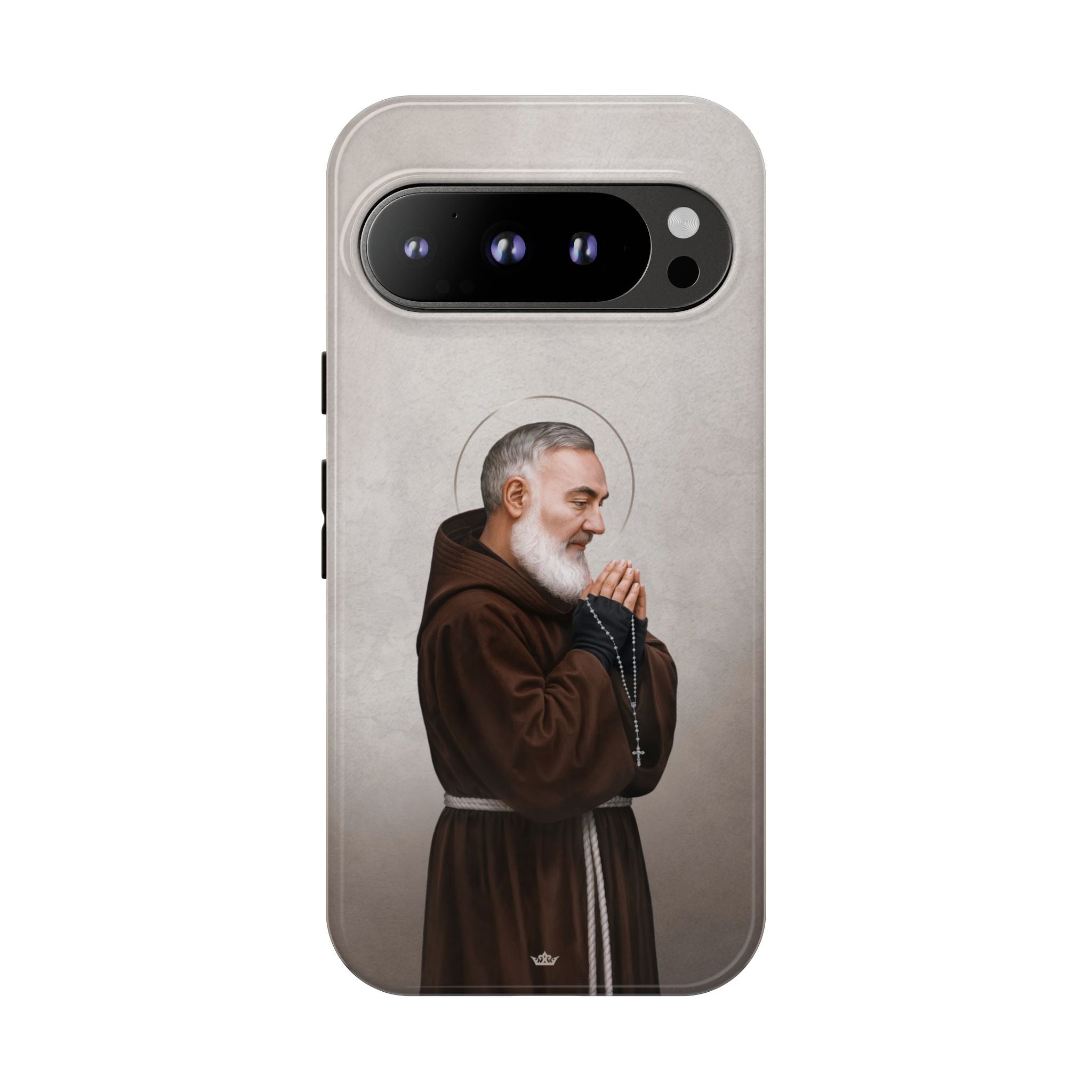 St. Padre Pio Hard Phone Case (Light) - Venxara