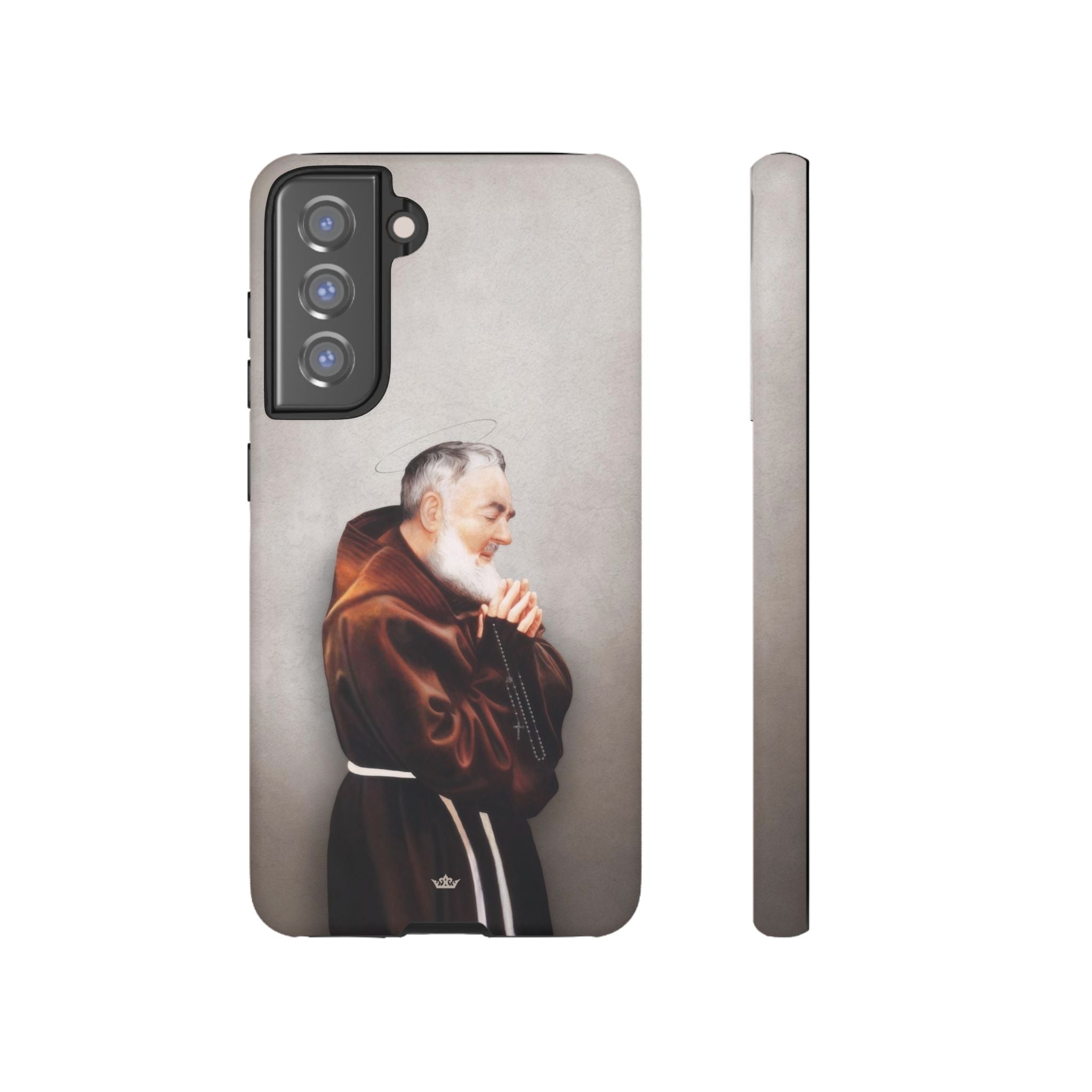 St. Padre Pio Hard Phone Case (Light) - VENXARA®