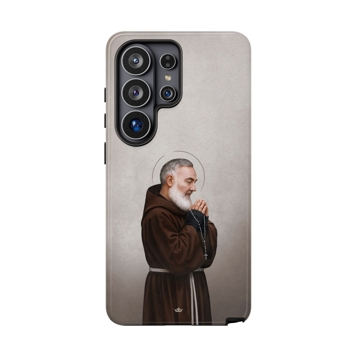 St. Padre Pio Hard Phone Case (Light) Copyright VENXARA