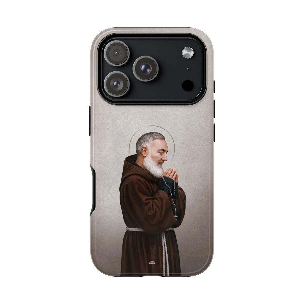 St. Padre Pio Hard Phone Case (Light) Copyright VENXARA