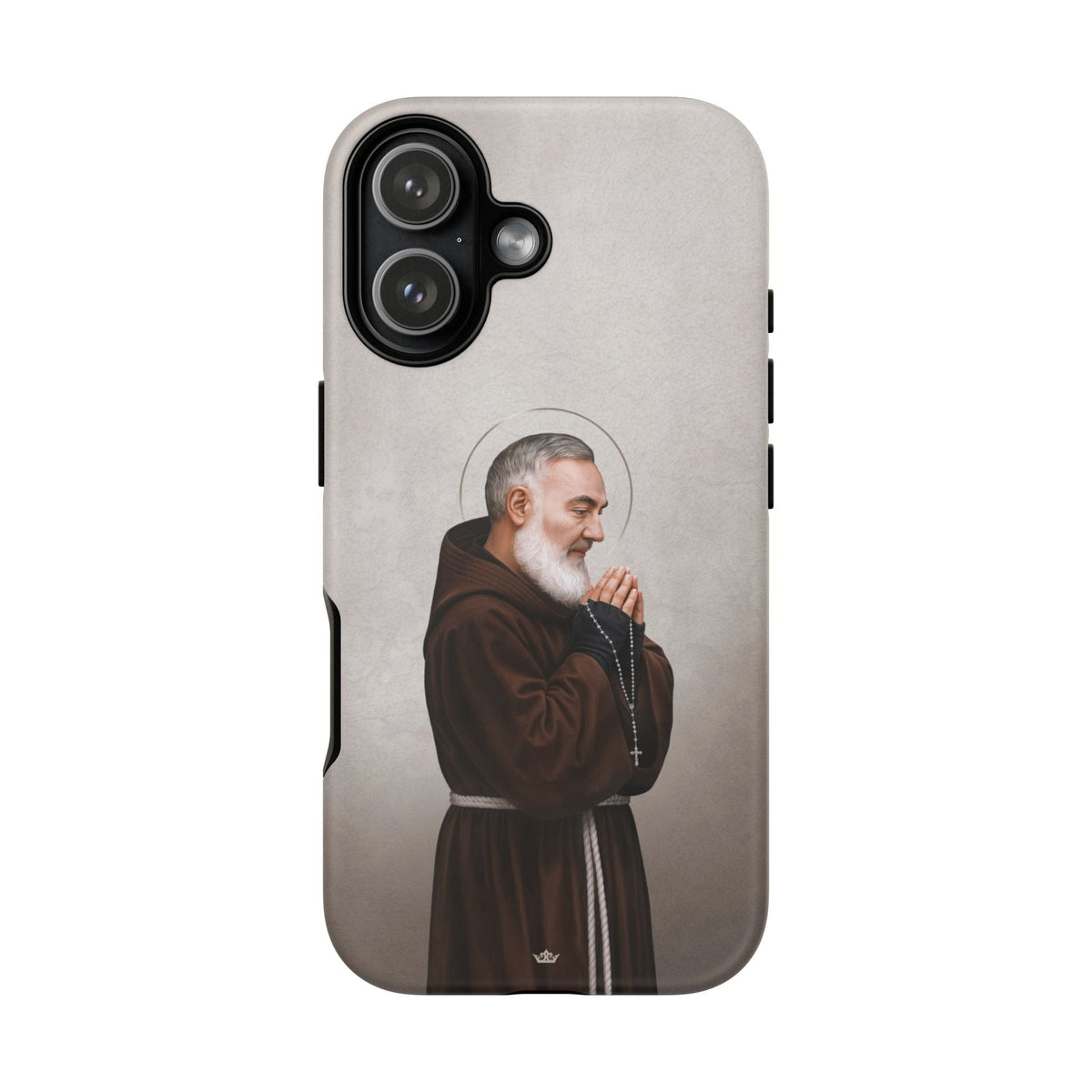 St. Padre Pio Hard Phone Case (Light) Copyright VENXARA