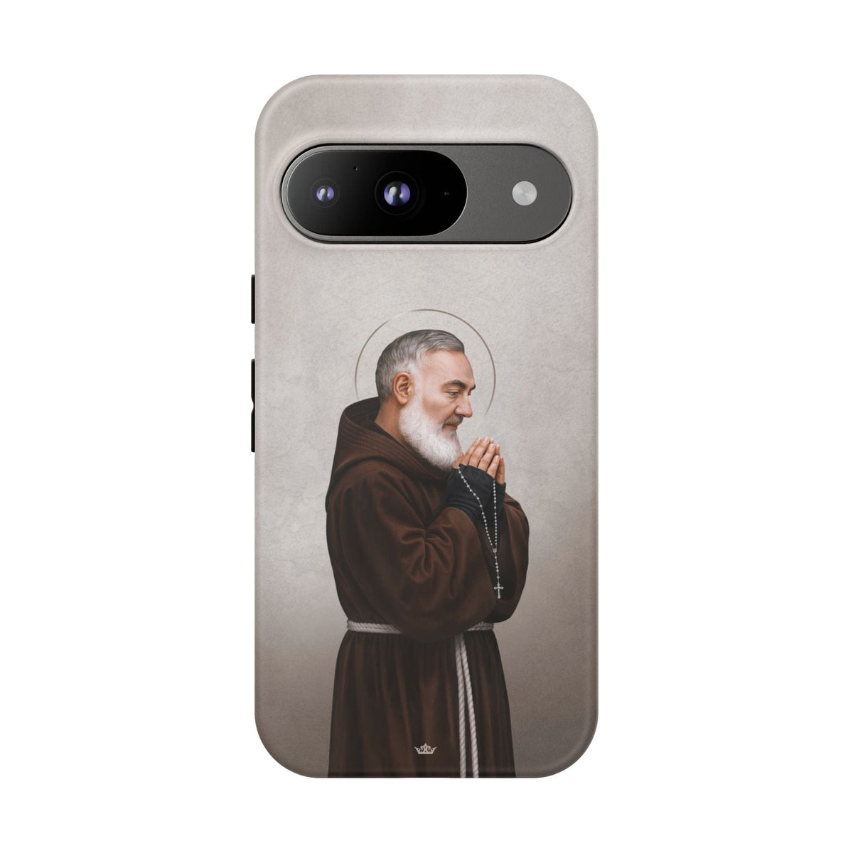 St. Padre Pio Hard Phone Case (Light) Copyright VENXARA