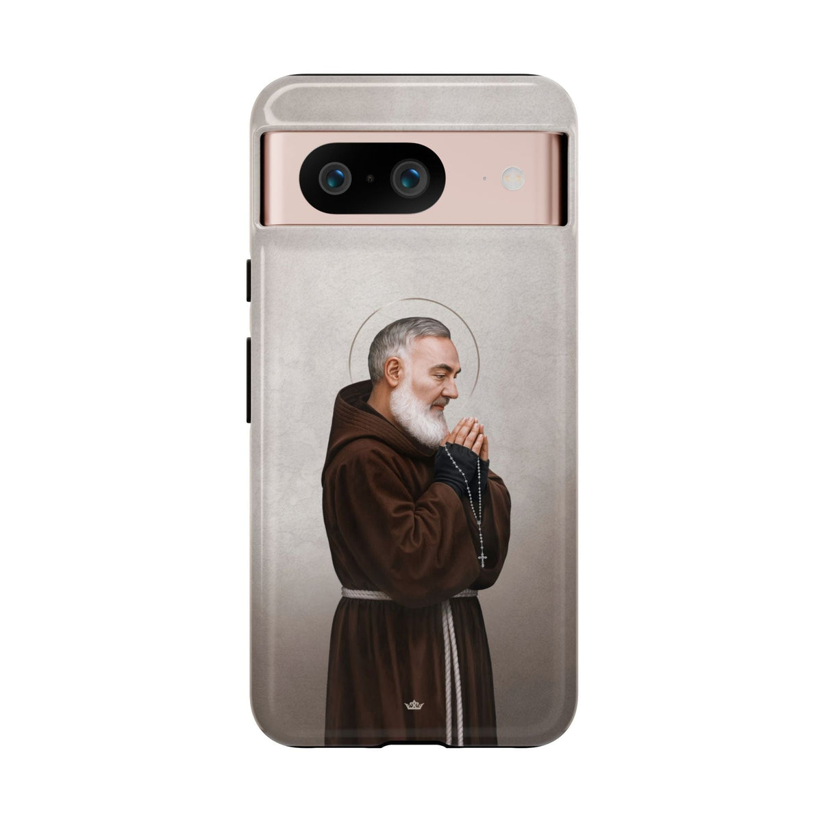 St. Padre Pio Hard Phone Case (Light) Copyright VENXARA