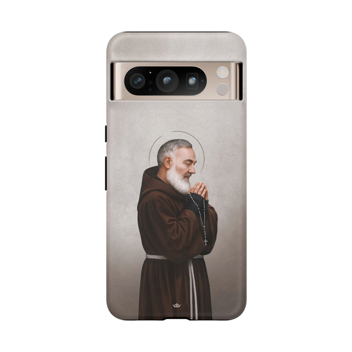 St. Padre Pio Hard Phone Case (Light) Copyright VENXARA