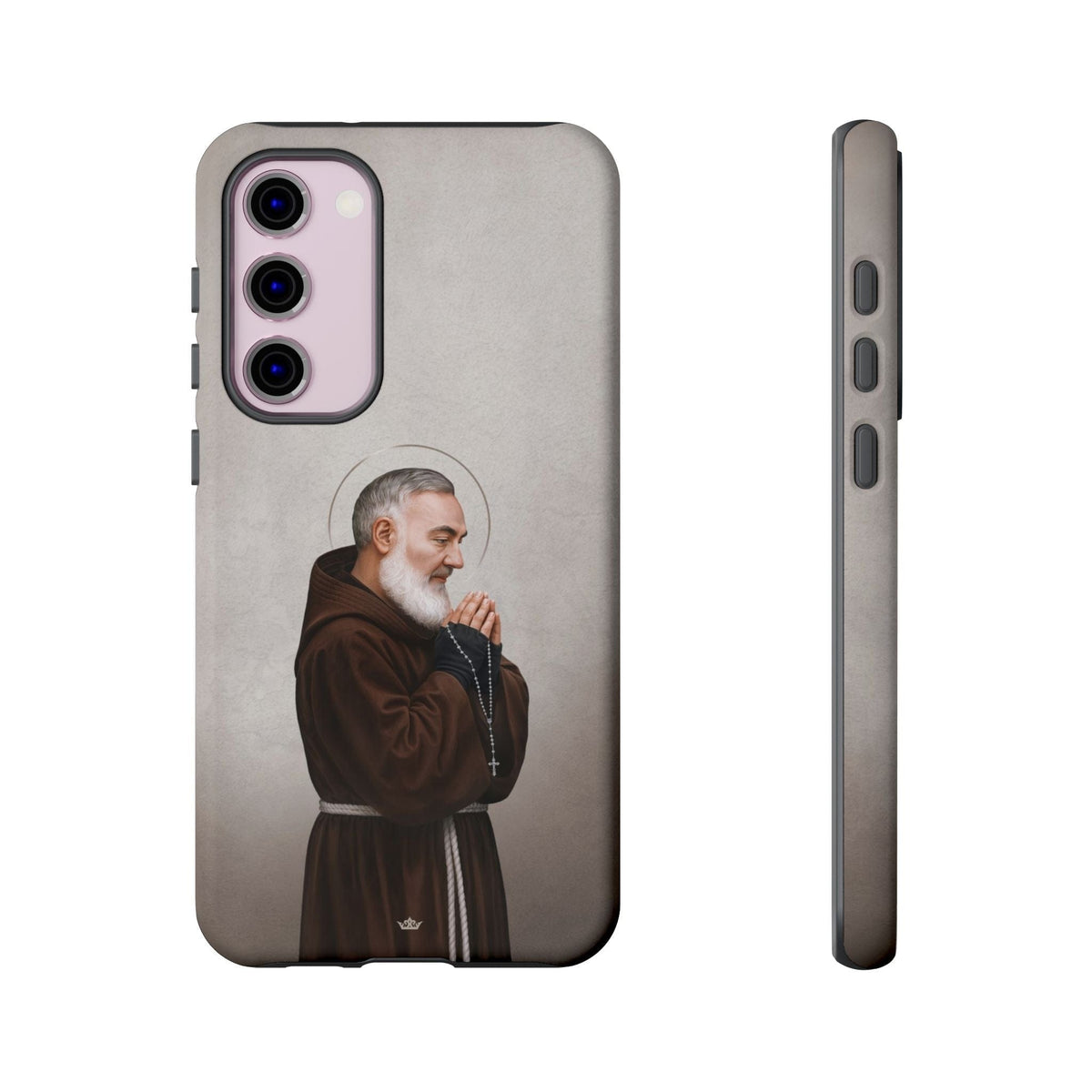St. Padre Pio Hard Phone Case (Light) Copyright VENXARA