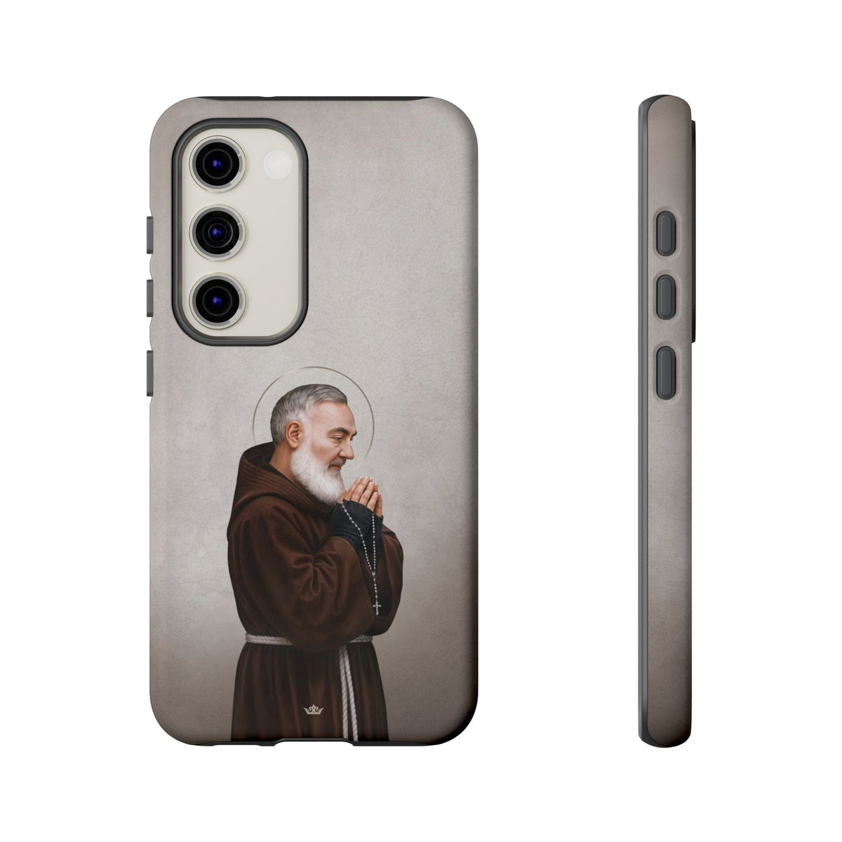 St. Padre Pio Hard Phone Case (Light) Copyright VENXARA