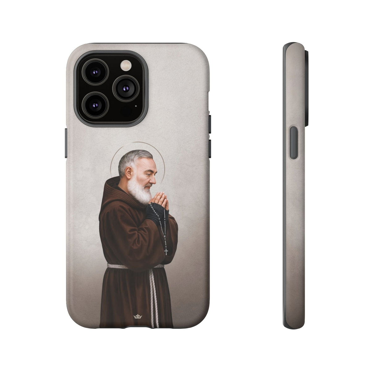 St. Padre Pio Hard Phone Case (Light) Copyright VENXARA