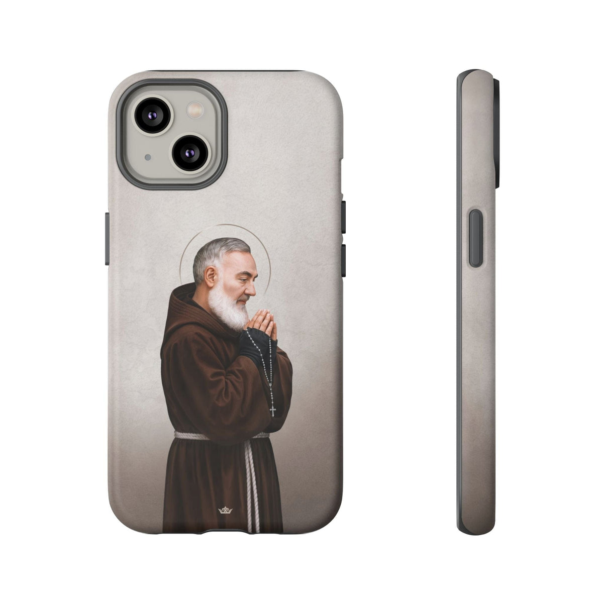 St. Padre Pio Hard Phone Case (Light) Copyright VENXARA