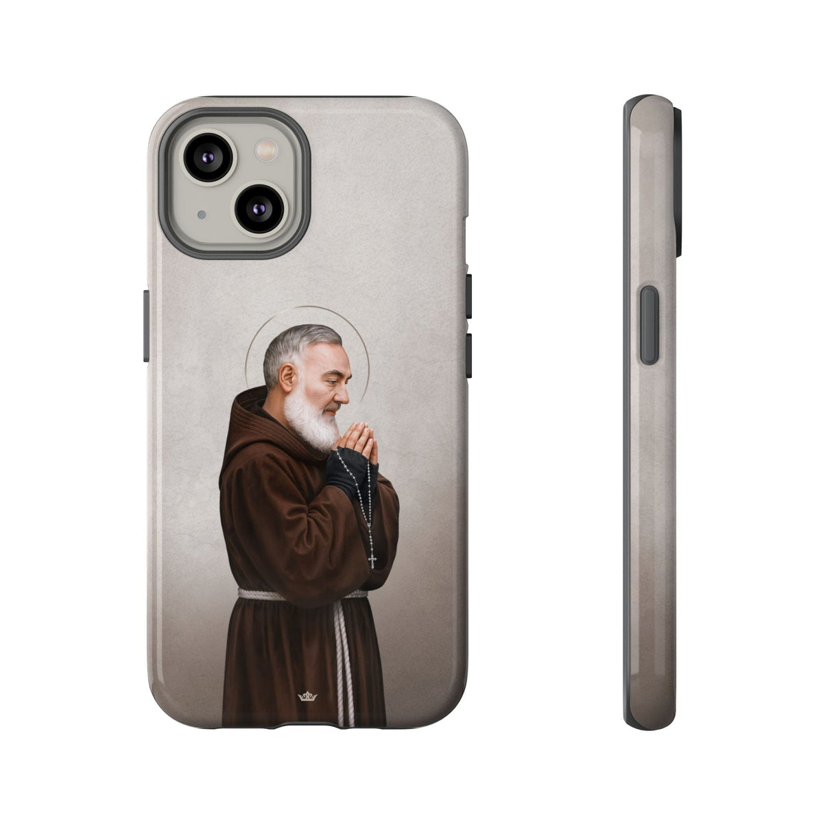 St. Padre Pio Hard Phone Case (Light) Copyright VENXARA