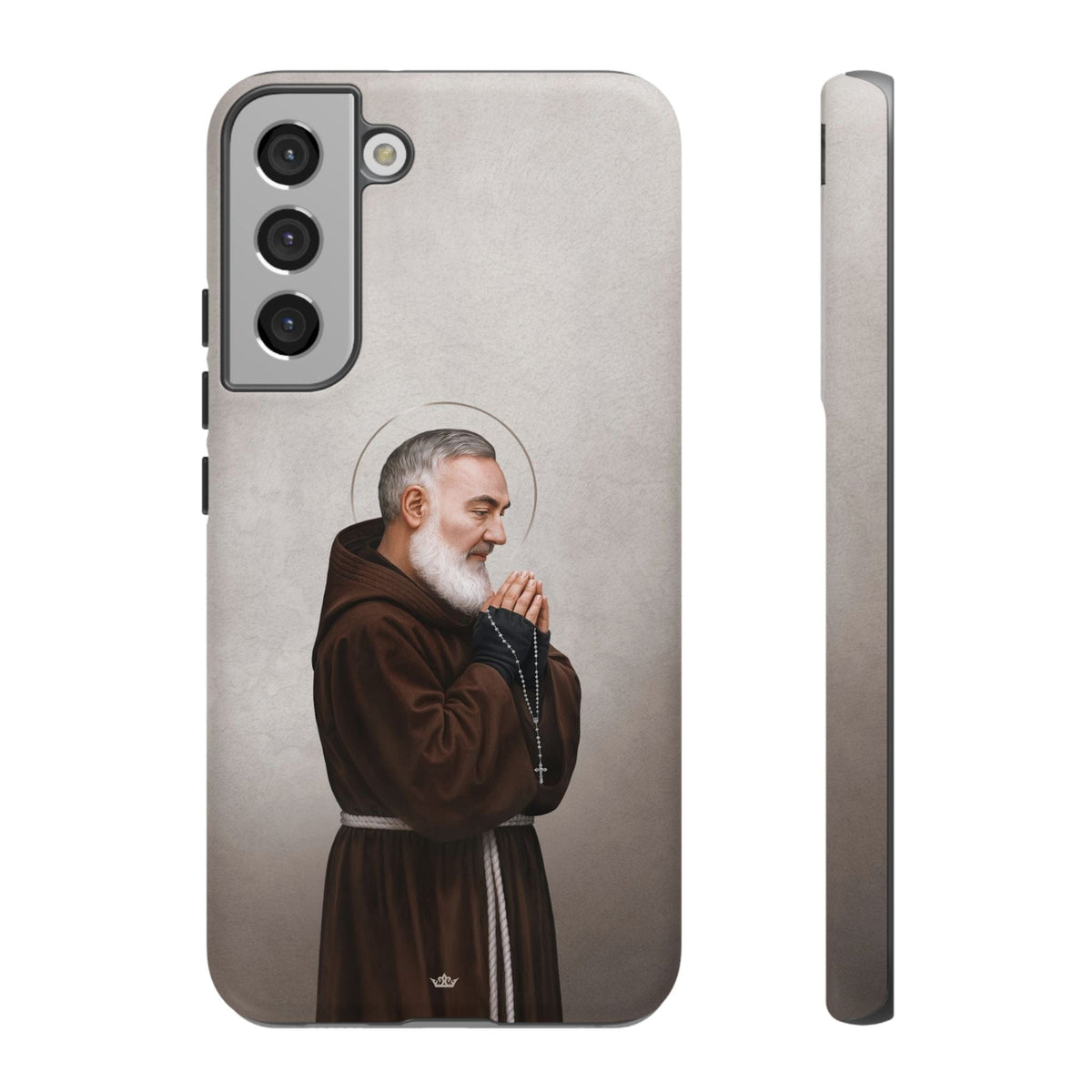 St. Padre Pio Hard Phone Case (Light) Copyright VENXARA