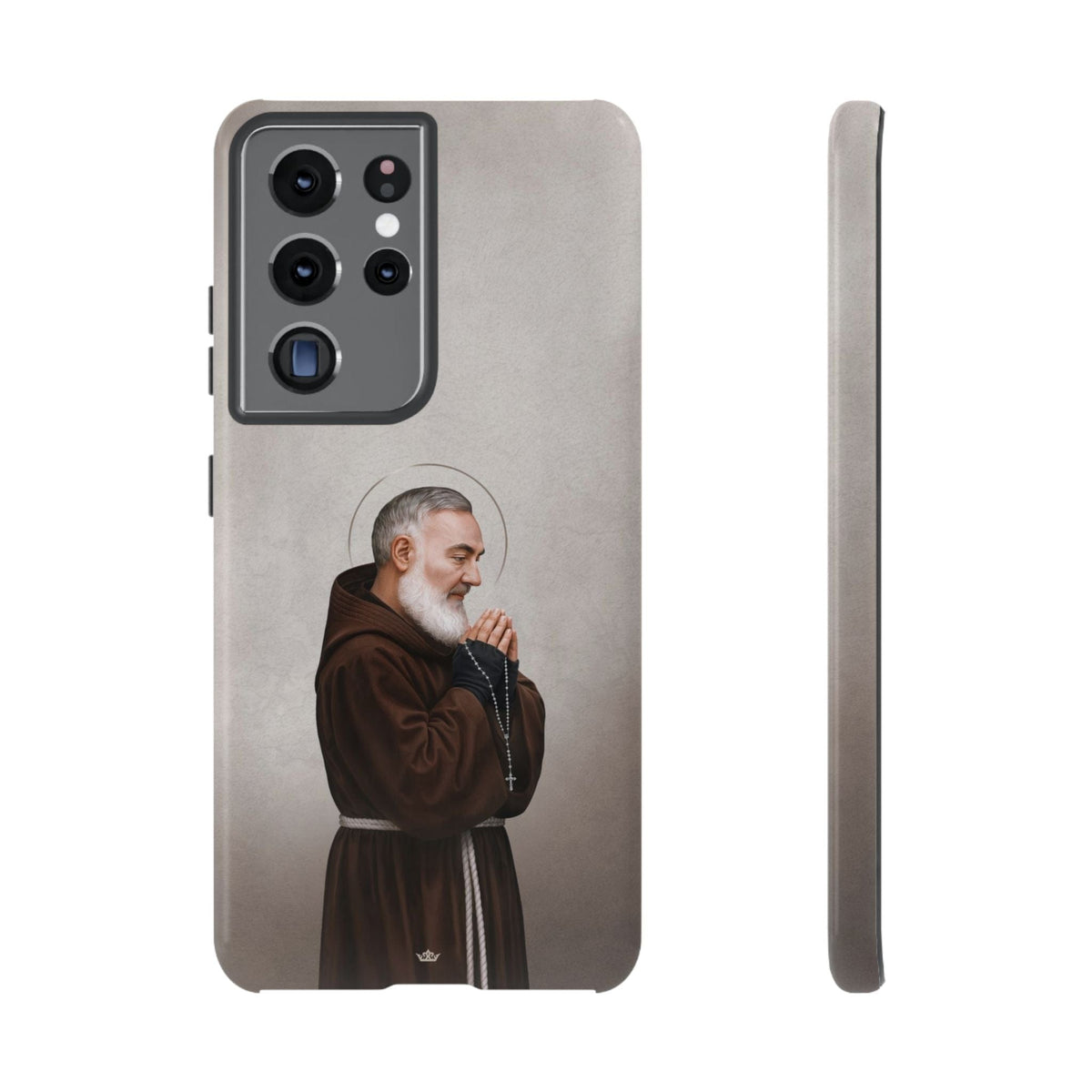 St. Padre Pio Hard Phone Case (Light) Copyright VENXARA