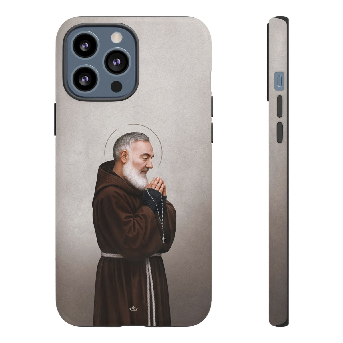 St. Padre Pio Hard Phone Case (Light) Copyright VENXARA