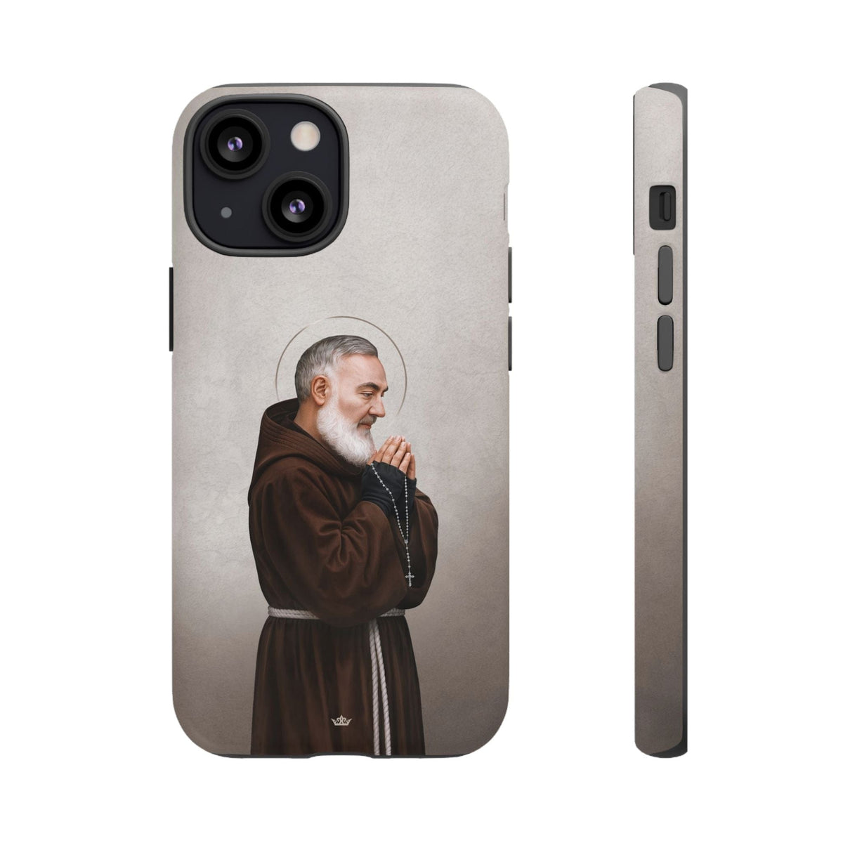 St. Padre Pio Hard Phone Case (Light) Copyright VENXARA