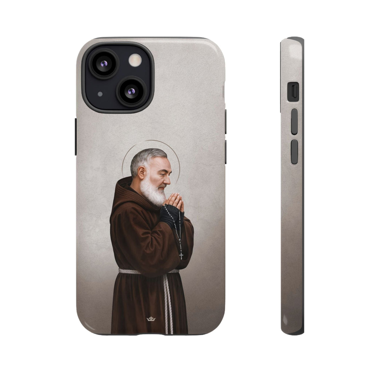 St. Padre Pio Hard Phone Case (Light) Copyright VENXARA