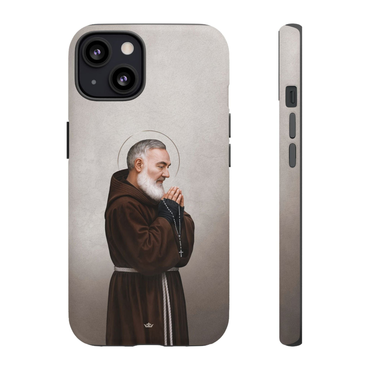 St. Padre Pio Hard Phone Case (Light) Copyright VENXARA