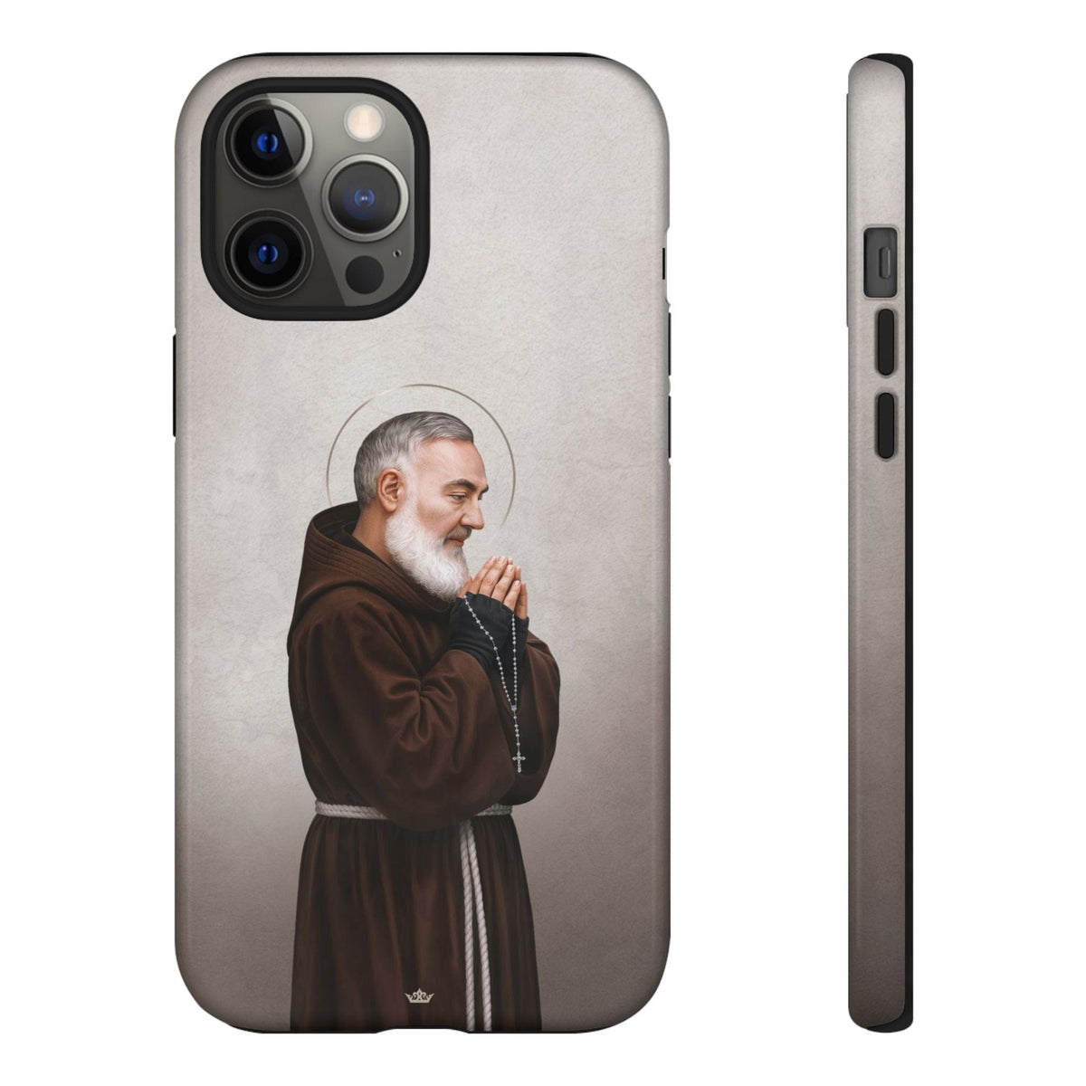 St. Padre Pio Hard Phone Case (Light) Copyright VENXARA