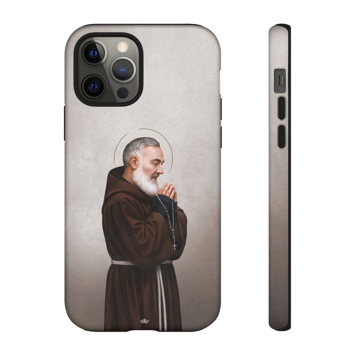 St. Padre Pio Hard Phone Case (Light) Copyright VENXARA