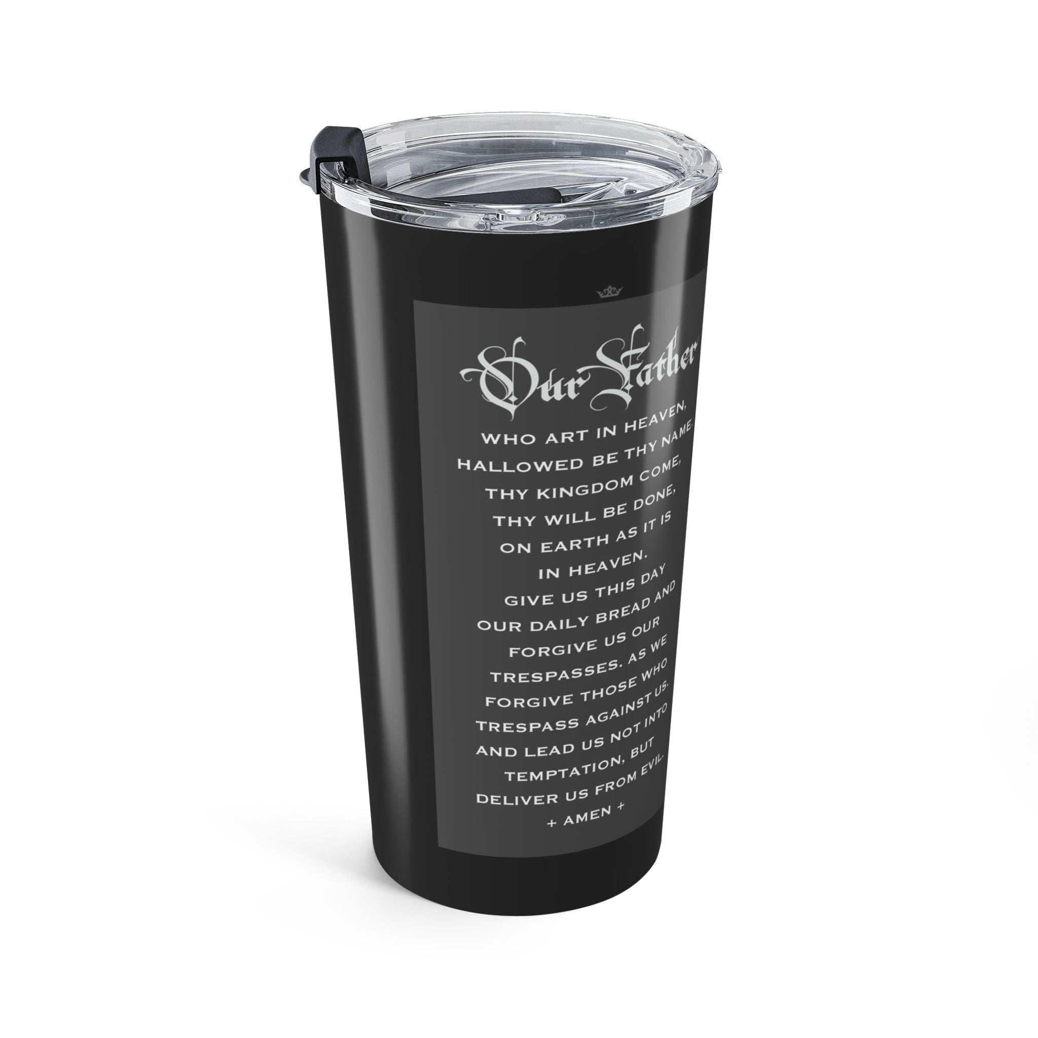 St. Padre Pio Lord's Prayer Tumbler (Ash 20 oz) - Venxara