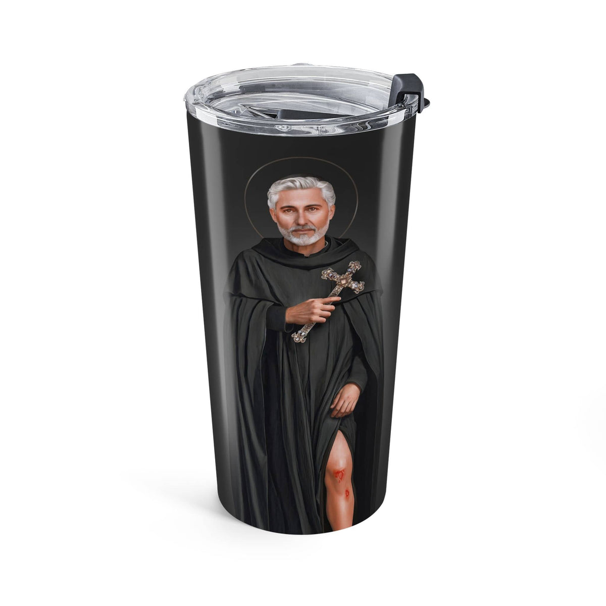 St. Peregrine Lord's Prayer Tumbler (Ash 20 oz) Copyright VENXARA