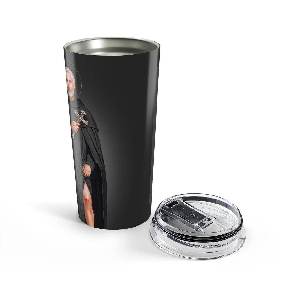 St. Peregrine Lord's Prayer Tumbler (Ash 20 oz) Copyright VENXARA