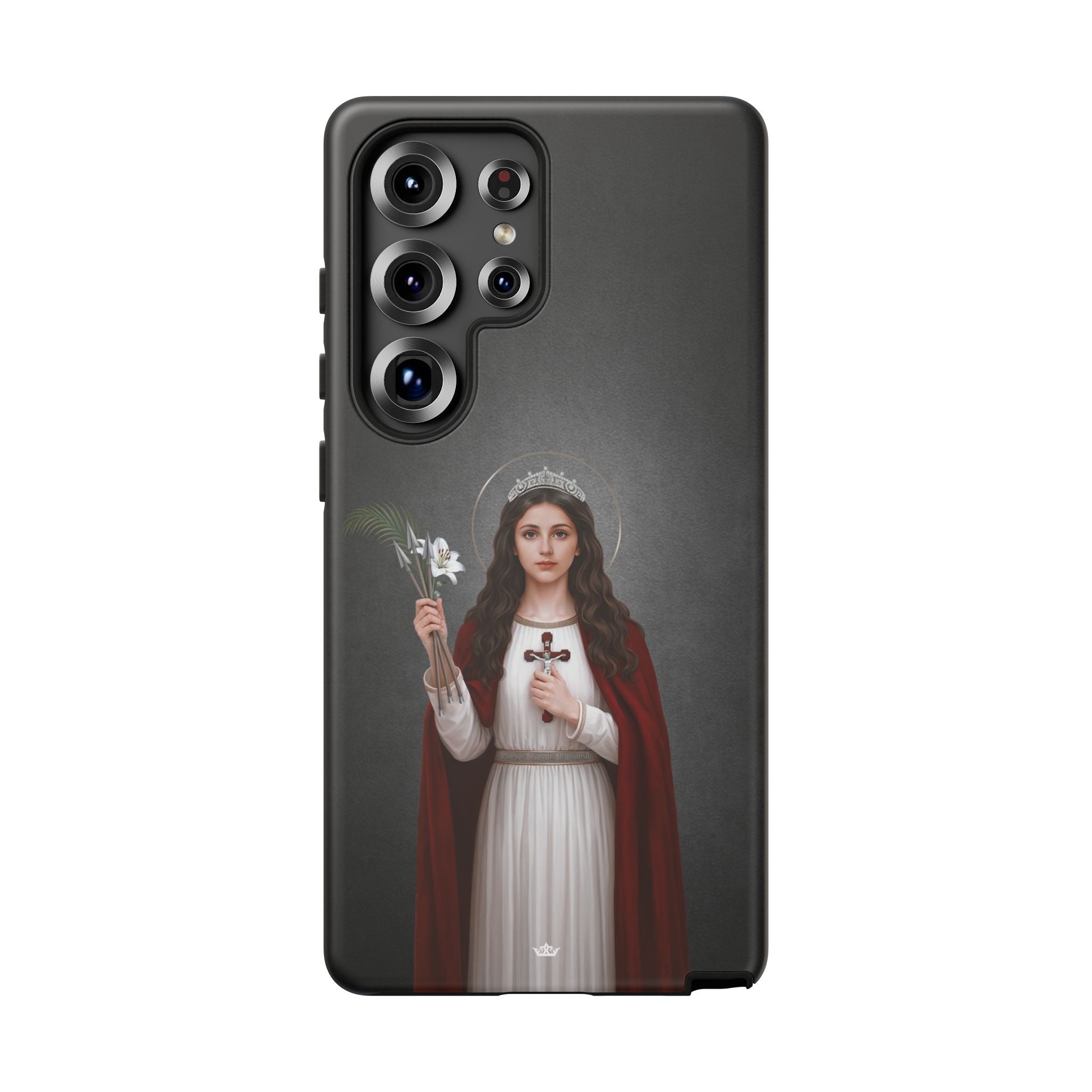 St. Philomena Hard Phone Case (Dark) - Venxara