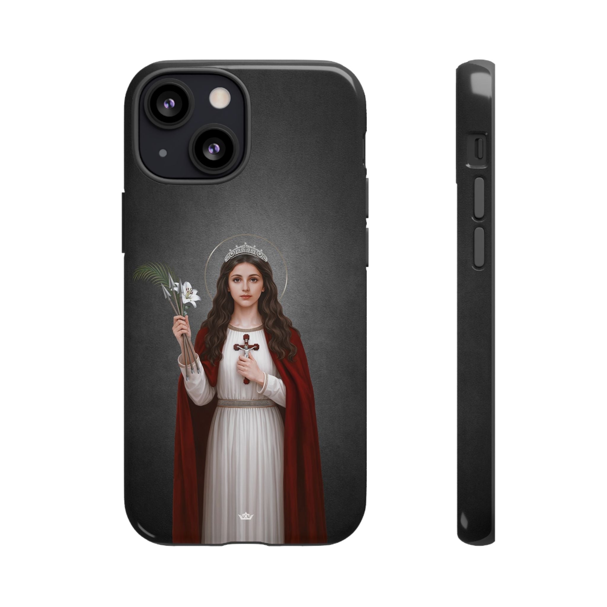 St. Philomena Hard Phone Case (Dark) - Venxara
