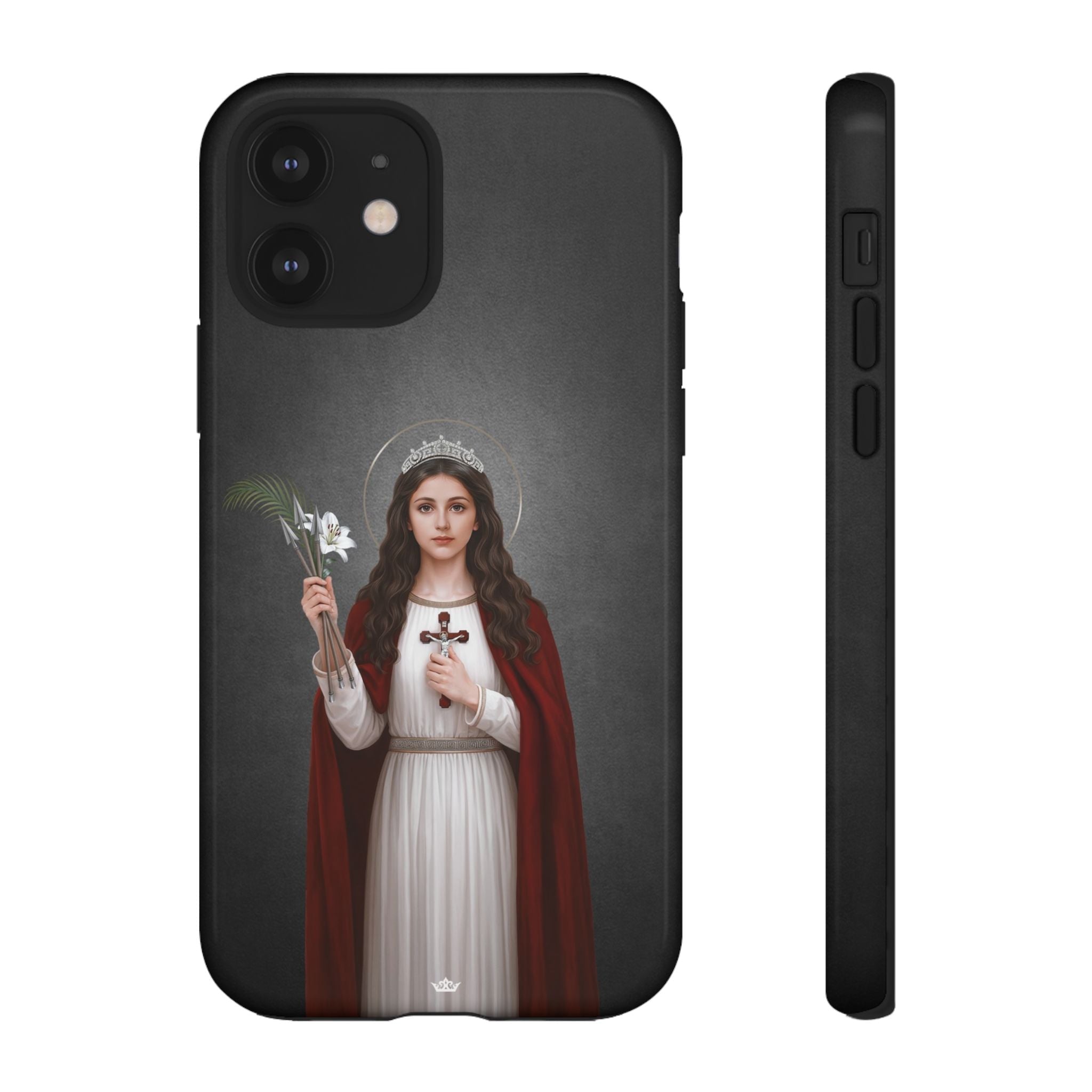 St. Philomena Hard Phone Case (Dark) - Venxara