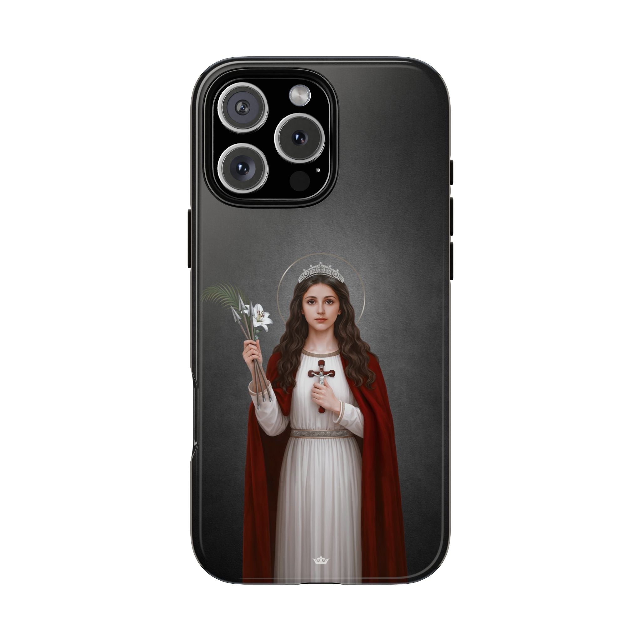 St. Philomena Hard Phone Case (Dark) - Venxara