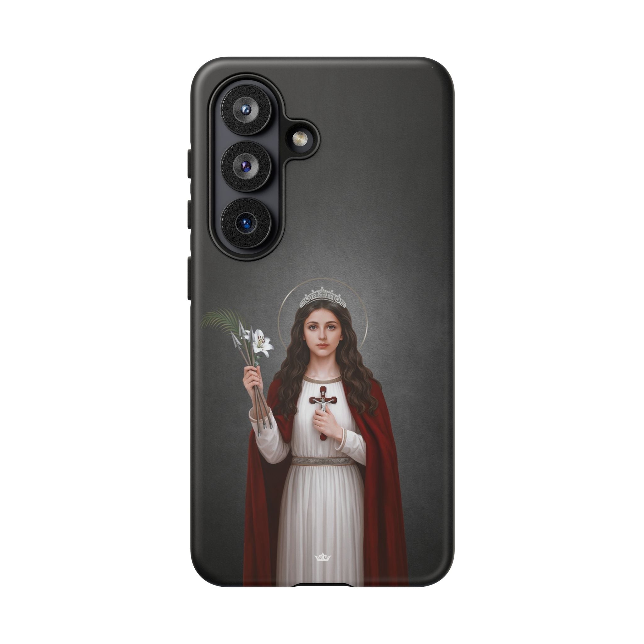 St. Philomena Hard Phone Case (Dark) - Venxara