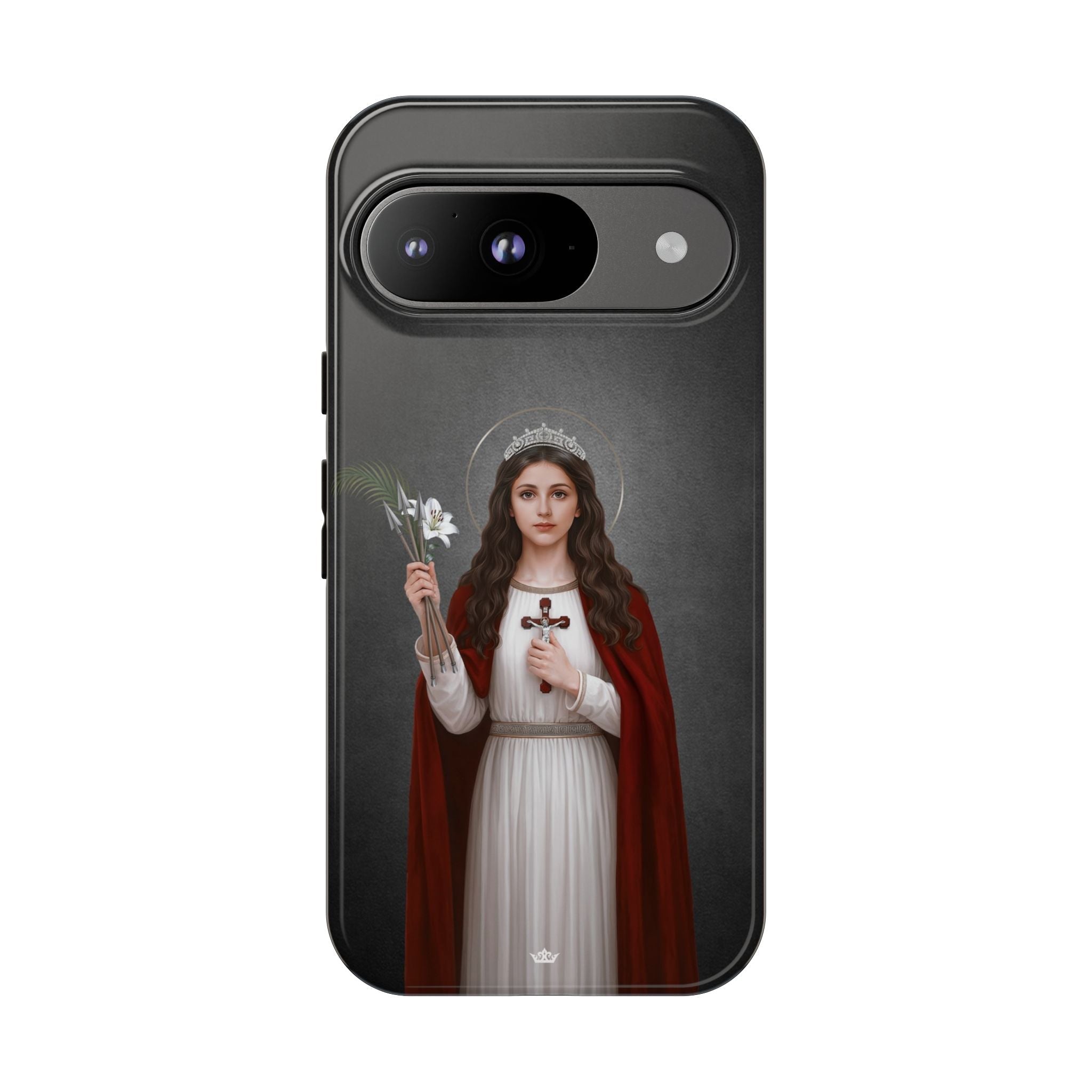St. Philomena Hard Phone Case (Dark) - Venxara